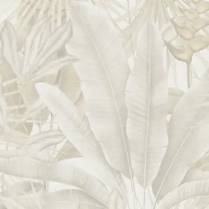 Livingwalls Vinyltapete - 396474 - Beige Creme Dschungel