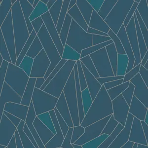 A.S. Création Vinyltapete - 376772 - Blau Türkis Geometrische Tapete