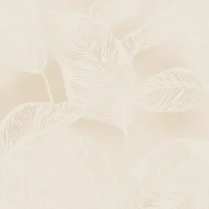 A.S. Création Vinyltapete - 386633 - Beige Weiß Blättertapete