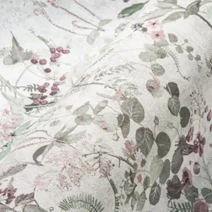 A.S. Création Vinyltapete - 388251 - Weiß Grün Florale Tapete