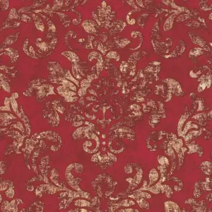 A.S. Création Vliestapete - 374131 - Rot Gold Barock Tapete