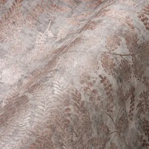 A.S. Création Vliestapete - 388303 - Grau Rosa Florale Tapete