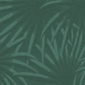 A.S. Création Vliestapete - 393383 - Grün Dunkelgrün Palmentapete