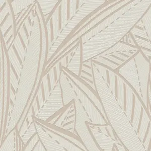 A.S. Création Vliestapete - 399333 - Weiß Grau Blätter