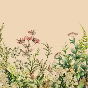 Livingwalls Vinyltapete - 382771 - Beige Grün Dschungeltapete
