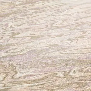 Livingwalls Vinyltapete - 383583 - Creme Lila Abstrakt