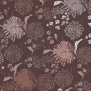 Livingwalls Vinyltapete - 389003 - Rot Lila Florale Tapete