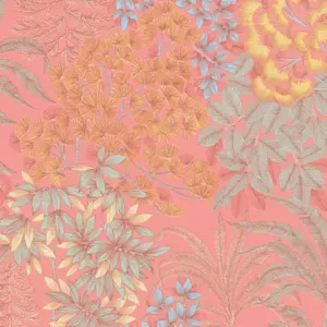 Livingwalls Vinyltapete - 391284 - Rosa Blau Floral