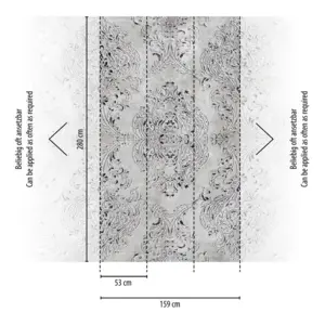 Livingwalls Vinyltapete - 398351 - Grau  Relief