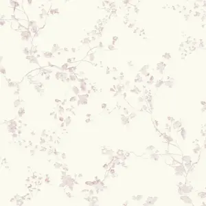 Livingwalls Vliestapete - 368961 - Lila Creme Waldtapete