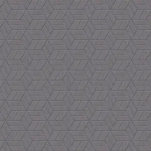 Livingwalls Vliestapete - 369202 - Grau Silber Geometrische Tapete