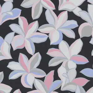 Livingwalls Vliestapete - 389081 - Schwarz Silber Florale Tapete