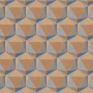 A.S. Création Vinyltapete - 387483 - Gelb Blau Geometrische Tapete