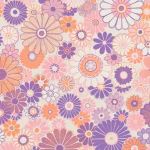 A.S. Création Vinyltapete - 395351 - Lila Orange Floral