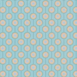 A.S. Création Vinyltapete - 395374 - Türkis Blau Grafik