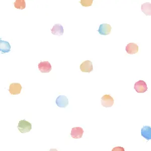 A.S. Création Vliestapete - 381471 - Bunt Weiß Punktetapete / Kreistapete