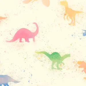 A.S. Création Vliestapete - 381461 - Bunt Beige Dinosauriertapete