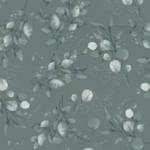 A.S. Création Vliestapete - 397683 - Grün Silber Floral