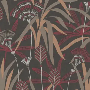 A.S. Création Vliestapete - 399364 - Metallic Schwarz Floral