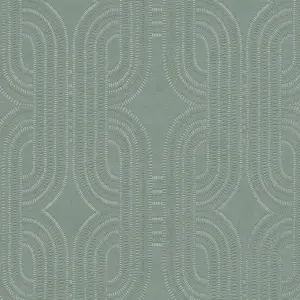 A.S. Création Vliestapete - 399375 - Blau Grün Grafik