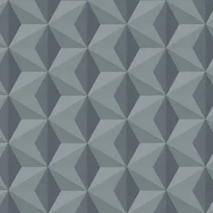 A.S. Création Vliestapete - 962552 - Schwarz Grau 3D Tapete