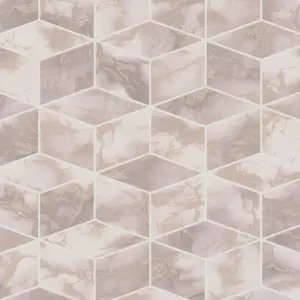 Livingwalls Vinyltapete - 378632 - Rosa Gold Geometrische Tapete