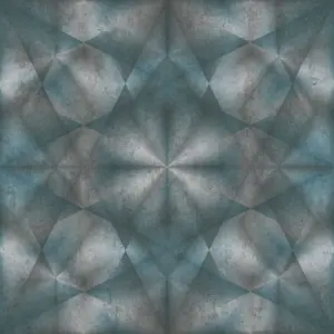 Livingwalls Vinyltapete - 386924 - Blau Grau 3D Tapete