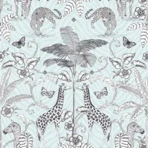 Livingwalls Vinyltapete - 392051 - Schwarz Weiß Tiertapete