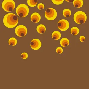 Livingwalls Vinyltapete - 392581 - Gelb Orange Retrotapete