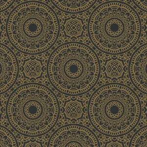 Livingwalls Vliestapete - 389682 - Schwarz Gold Grafiktapete