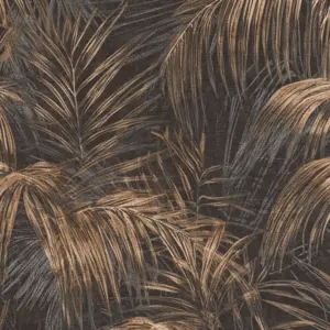 livingwalls Vinyltapete - 399812 - Schwarz Beige Floral