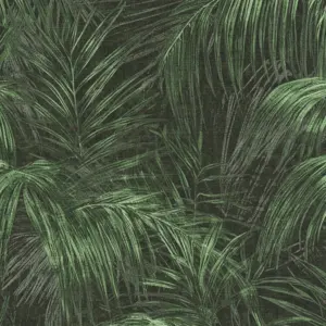 livingwalls Vinyltapete - 399814 - Grün Schwarz Floral