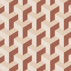 livingwalls Vinyltapete - 781503 - Creme Rot Grafik