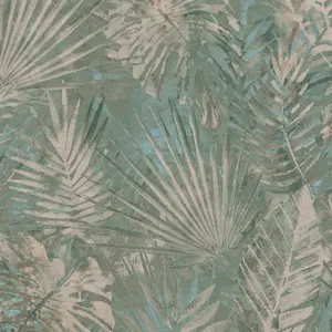 A.S. Création Vinyltapete - 386382 - Grün Blau Dschungeltapete