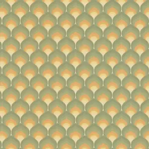 A.S. Création Vinyltapete - 395381 - Grün Gelb Grafik