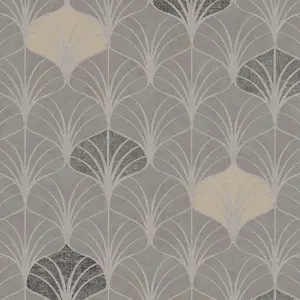 A.S. Création Vliestapete - 374832 - Grau Beige Retrotapete / Vintagetapete