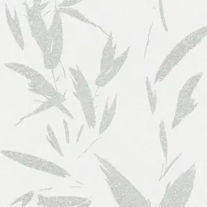 A.S. Création Vliestapete - 375494 - Creme Grau Dschungeltapete