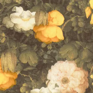 Livingwalls Vinyltapete - 369211 - Grün Gelb Florale Tapete