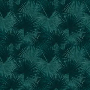 Livingwalls Vinyltapete - 391841 - Petrol  Dschungel