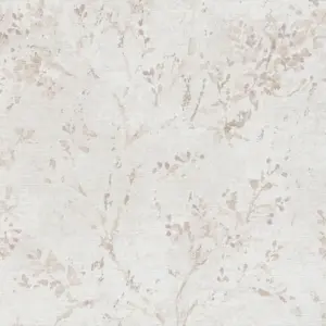 Livingwalls Vinyltapete - 396503 - Grau Beige Floral
