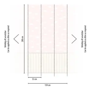 Livingwalls Vinyltapete - 398163 - Creme Rosa Wandpaneele