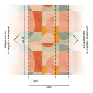 Livingwalls Vinyltapete - 398581 - Rosa Irange Formen