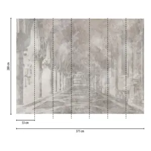 Livingwalls Vinyltapete - 399151 - Grau Beige Antik