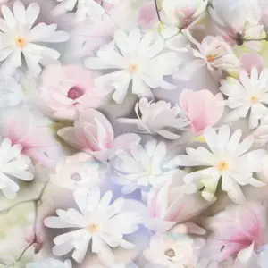 A.S. Création Papiertapete - 393352 - Rosa Weiß Blumen