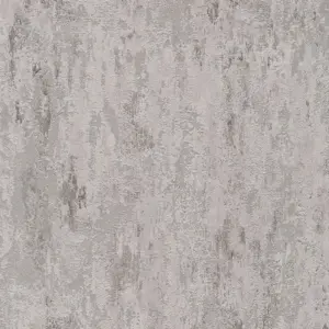 A.S. Création Vinyltapete - 326516 - Grau Silber Unitapete