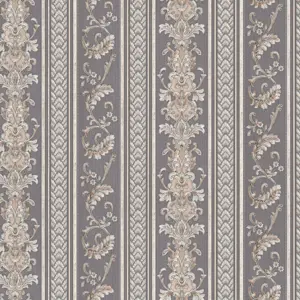 A.S. Création Vinyltapete - 335475 - Silber Grau Streifentapete