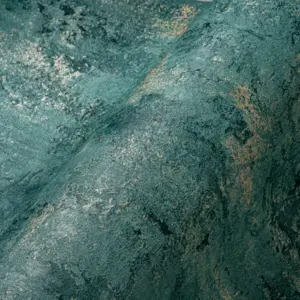 A.S. Création Vinyltapete - 388235 - Petrol Gold Steintapete