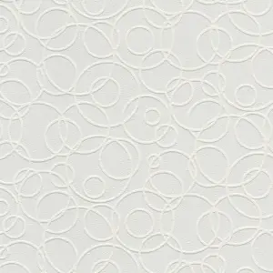 A.S. Création Vliestapete - 104519 - Überstreichbar Weiß Geometrische Tapete