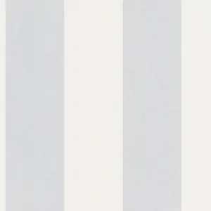 A.S. Création Vliestapete - 247513 - Überstreichbar Weiß Streifentapete