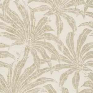 A.S. Création Vliestapete - 395015 - Beige Gold Pflanzen